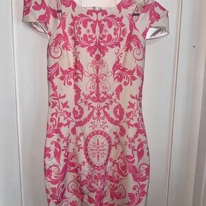 Elegant Pink Patterned Dress